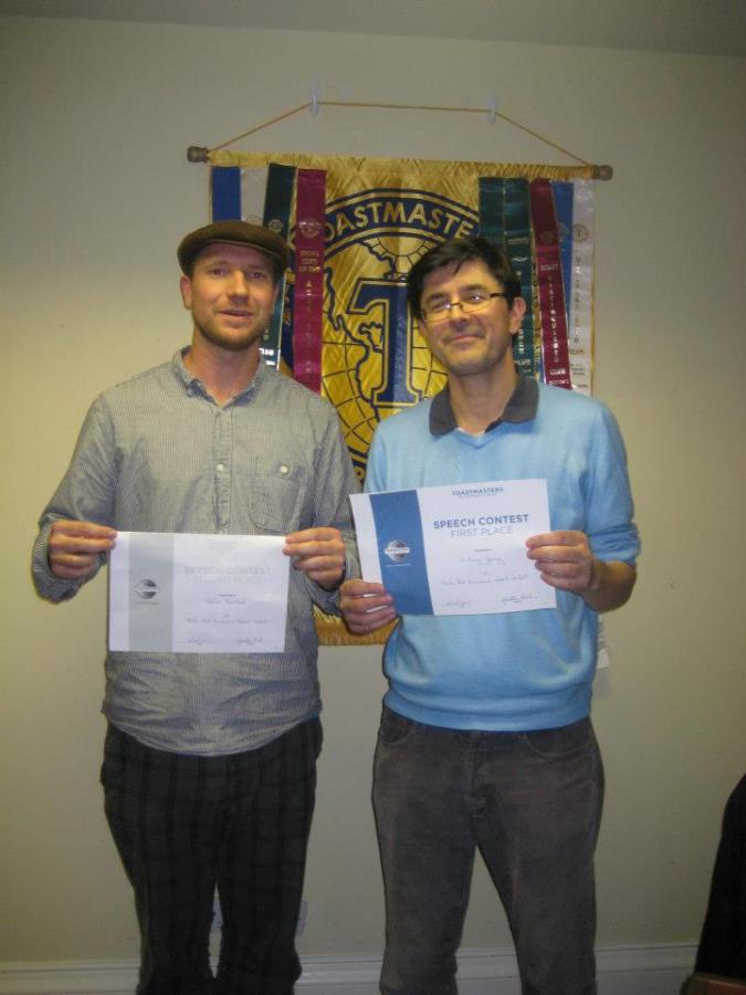 Club Humourous Speech Winners 2012/2013