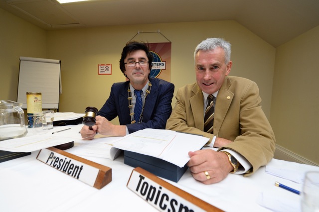 Anthony and Joe at the Top Table